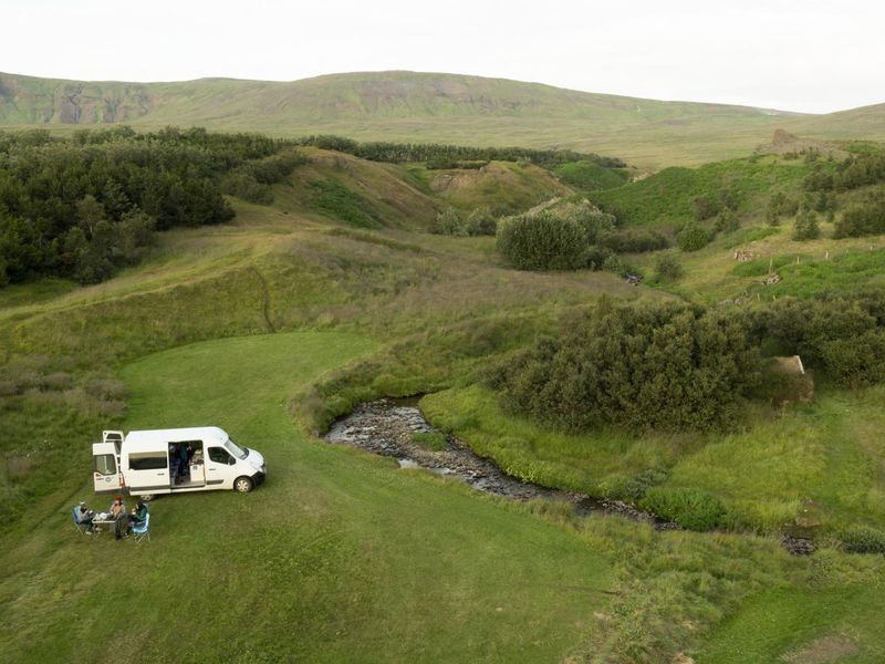 Campervan in the New Forest